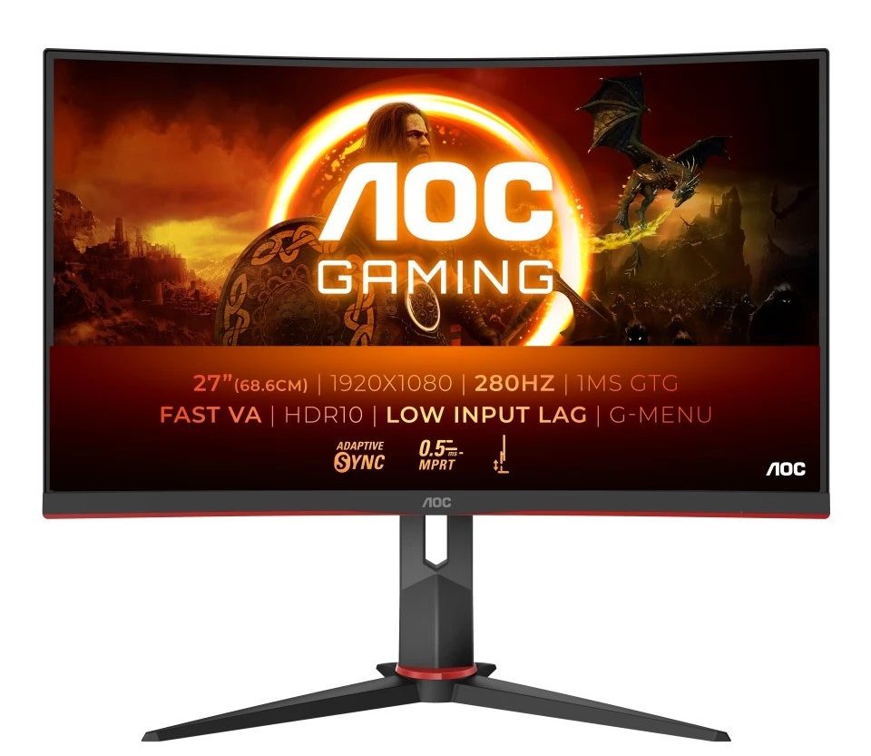 AOC C27G2Z3 VA 27", 2xHDMI, DP, HAS, 280Hz OC