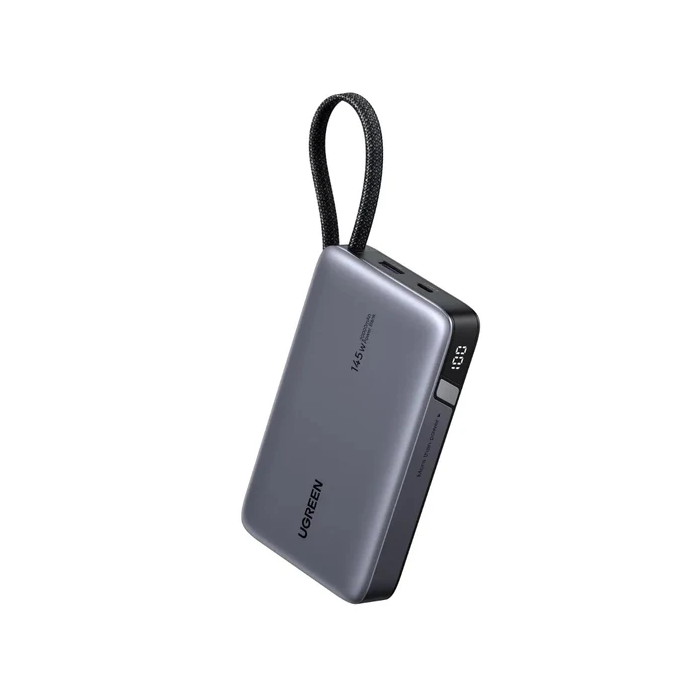 Alternative view of UGREEN prijenosni punjač (Powerbank) 20.000mAh, 145W brzo punjenje, 2×USB-C+1×USB-A, PD 3.0+QC 3.0, srebrni