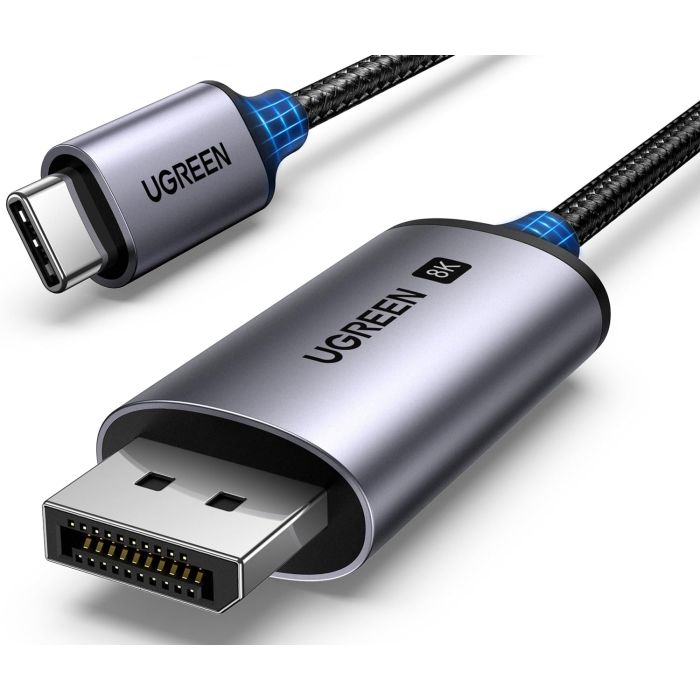 Kabel UGREEN USB-C na DisplayPort 1.4. 8K@60HZ, 4K@240Hz, opleteni 2m