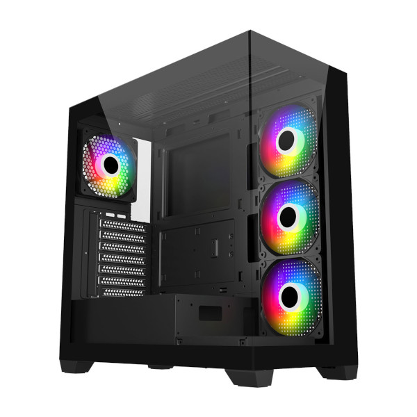 FSP M340 Black, ARGB, USB 2.0, 3.0, C, bez napaj.