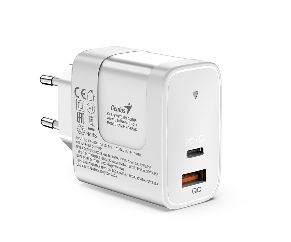 Genius PD-65AC, 65W zidni punjač