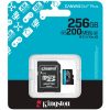 Kingston microSD, Canvas Go! Plus,R200/W160, 256GB