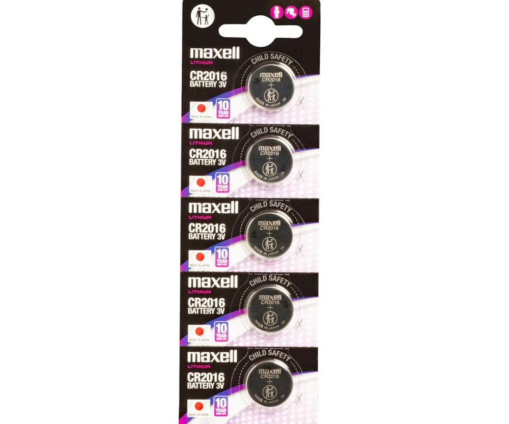 Maxell lit. dugm. baterija CR2016,5kom, blister