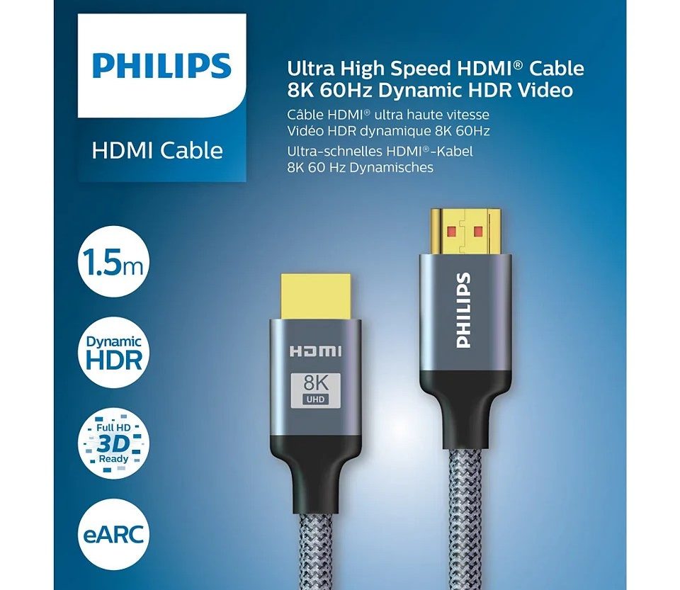 Philips Ultra-High-Speed HDMI kabel, 1.5m, 8K