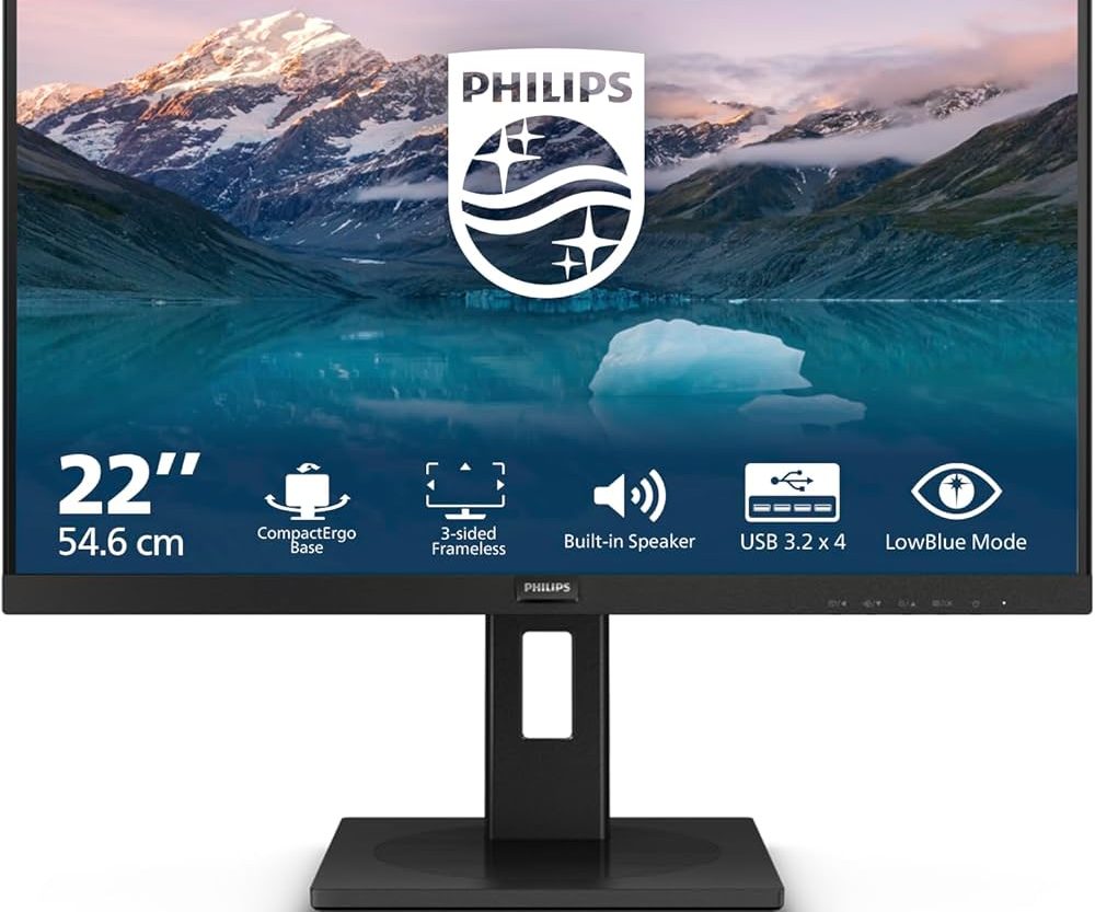 Philips 222S9JML 21,5", VGA, HDMI, DP, zvuč., USB