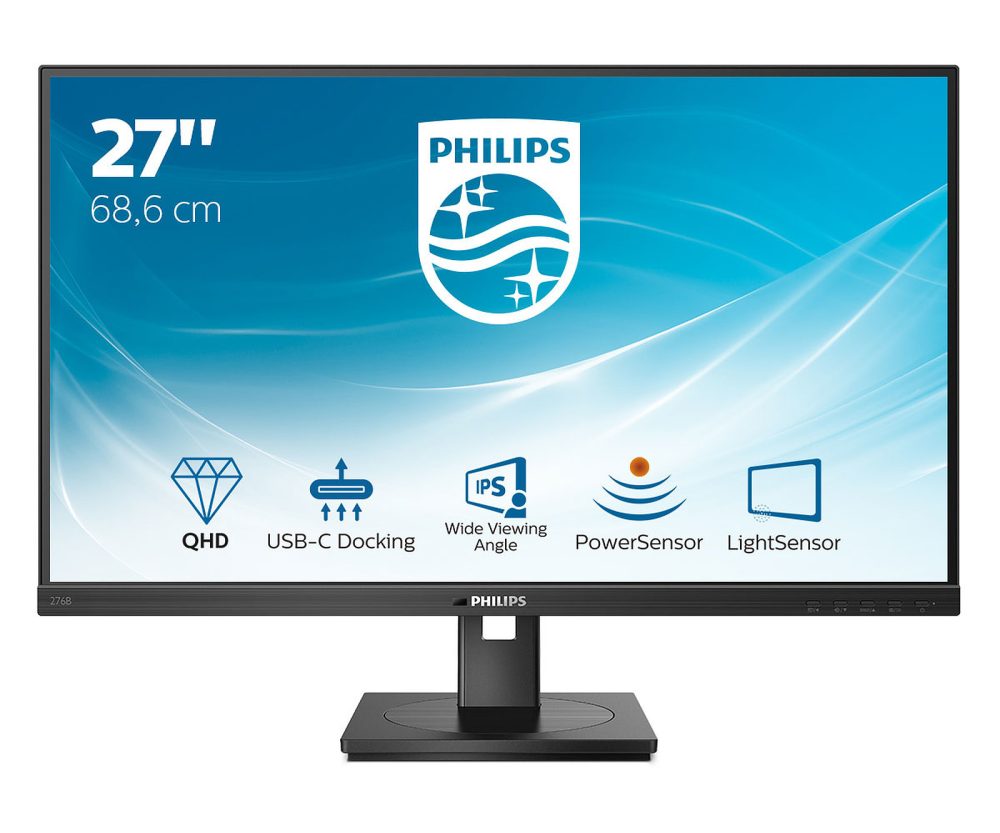 Philips 27" 276B1, HDMI, DP, 10W, , QHD, HAS