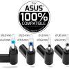 Port punjač 65W typeC GaN2 za Asus NB, 4 nastavka
