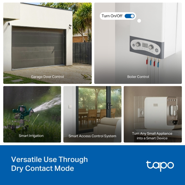 Alternative view of TP-Link Tapo S110E Smart Switch Module  2.4GHz, 802.11b/g/n, Bluetooth, Tapo app, Wi-Fi kontrola, Timer/Schedule postavke, Amazon Alexa/Google Assistant