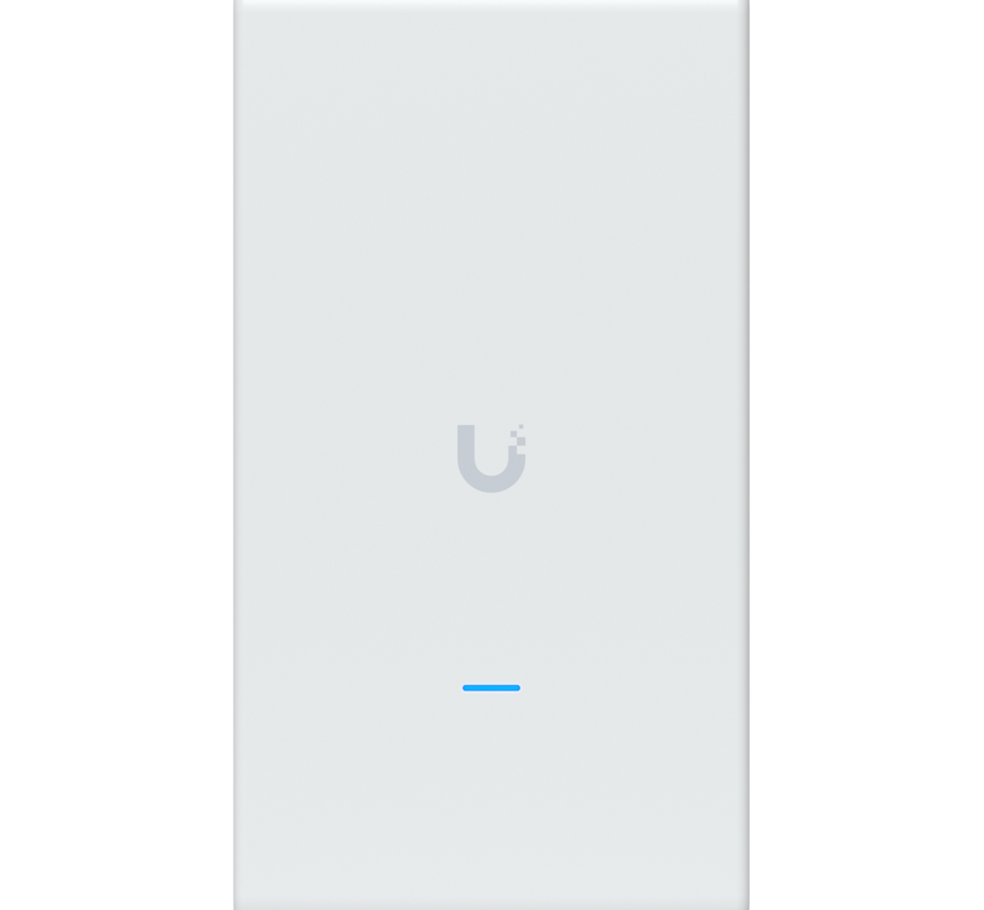 Ubiquiti U6-Mesh-Pro-EU Indoor/outdoor WiFi 6 AP with 4 spatial streams, an integrated super antenna, and a gigabit passthrough port