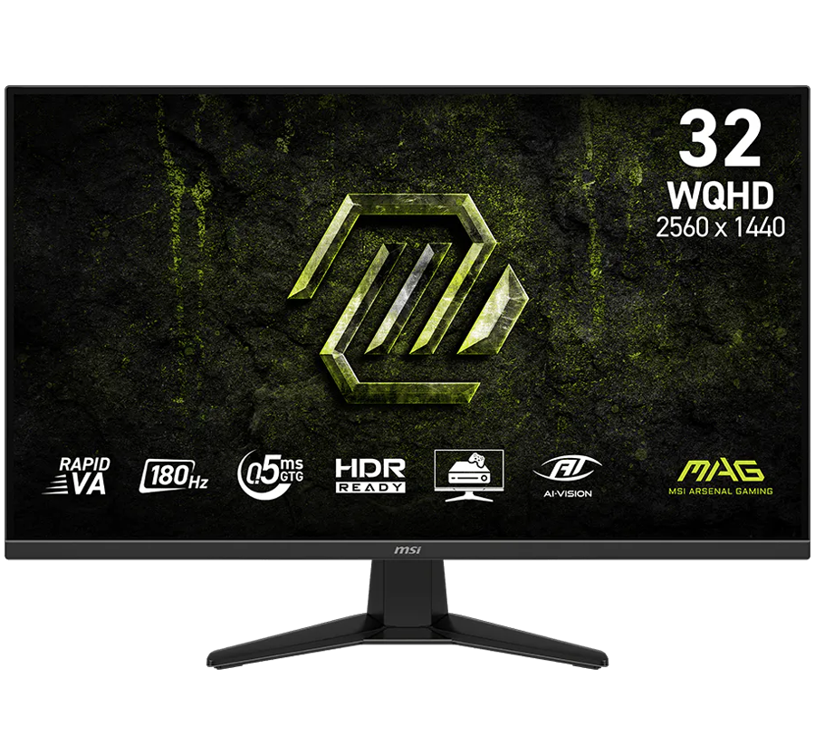 Monitor MSI 31.5" MAG 325QF E18V, Rapid  VA, Adaptive-Sync 180Hz, 0.5ms (GTG), 2xHDMI, DP, 2K