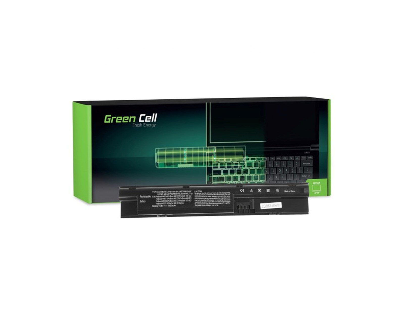 Green Cell (HP77) baterija 4400mAh 10.8V (11.1V) FP06 FP06XL FP09 za HP ProBook 440 445 450 470 G0 G1 - Slika 2