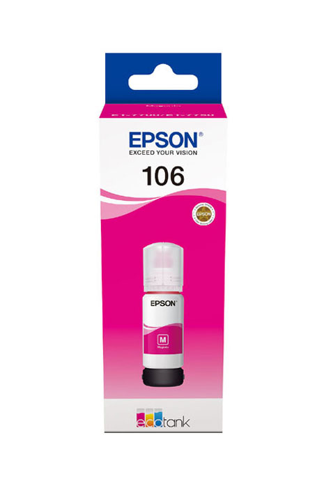 Original Ink bulk in a bottle Magenta Epson 106 (T00R3, C13T00R340)