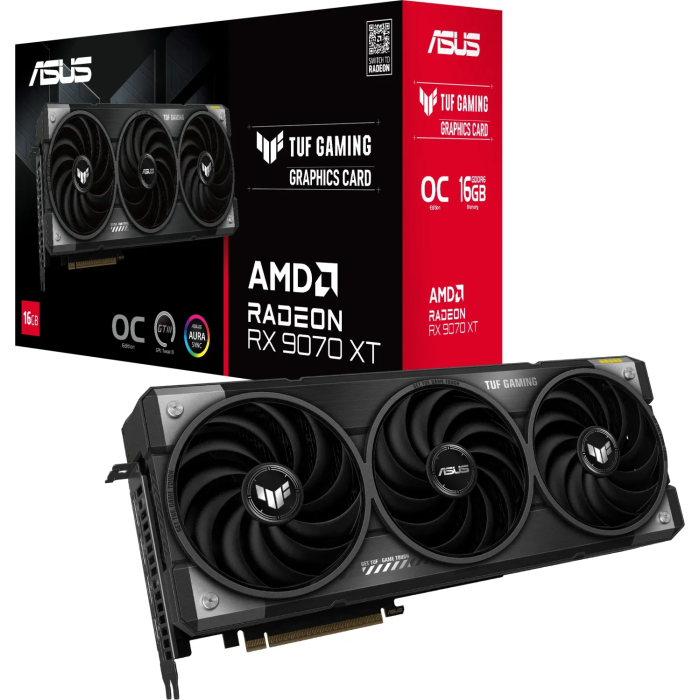 Grafička kartica ASUS TUF Gaming Radeon  RX 9070 XT OC, 16GB GDDR6, PCI-E 5.0 TUF-RX9070XT-O16G-GAMING