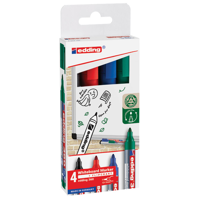 Marker za bijelu ploču 1,5-3 mm Edding 360/4 S blister