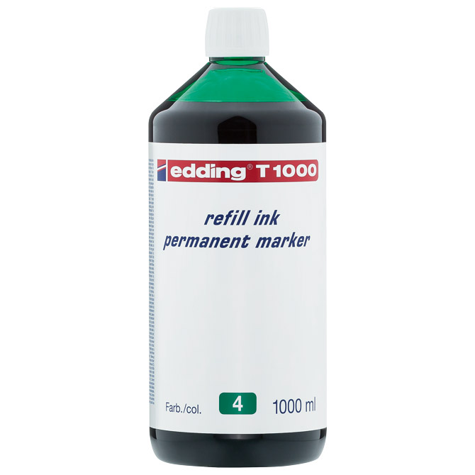 Tinta za marker permanentni 1000 ml Edding T1000 zelena