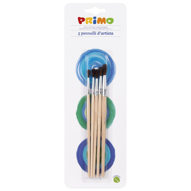 Kist za vodene boje 2,3,4,5,8 Primo 1240BPT blister