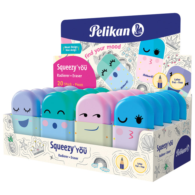 Gumica Squeezy Pelikan 606202 (400193850) sortirano