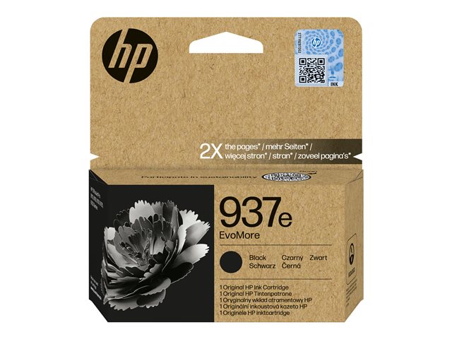 HP 937e EvoMore Black Original Ink Cartr