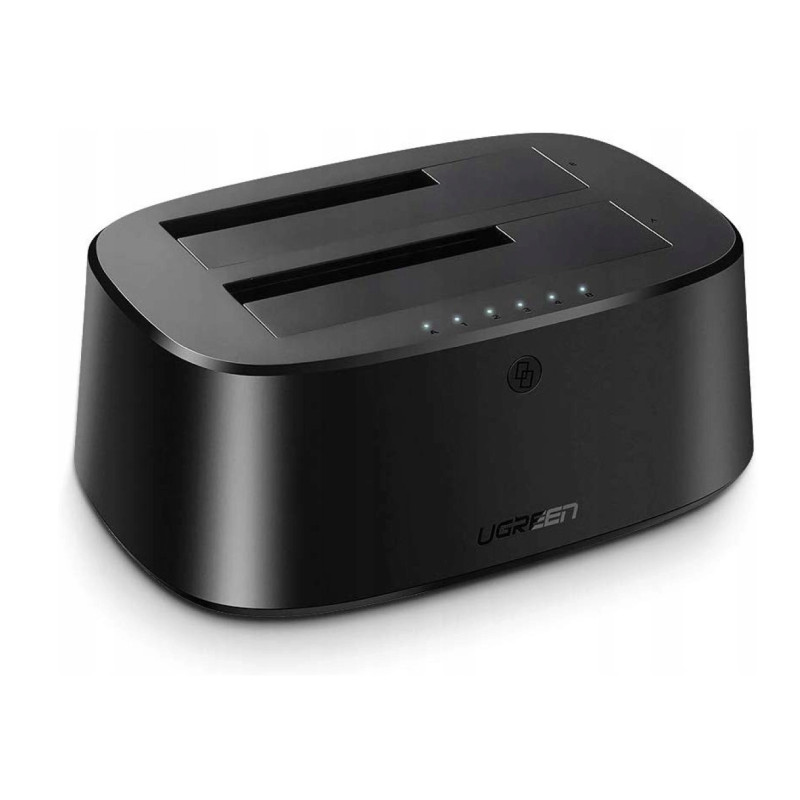 Alternative view of UGREEN Docking stanica 2×2.5"/3.5" SATA HDD, funkcija kloniranja, USB 3.0
