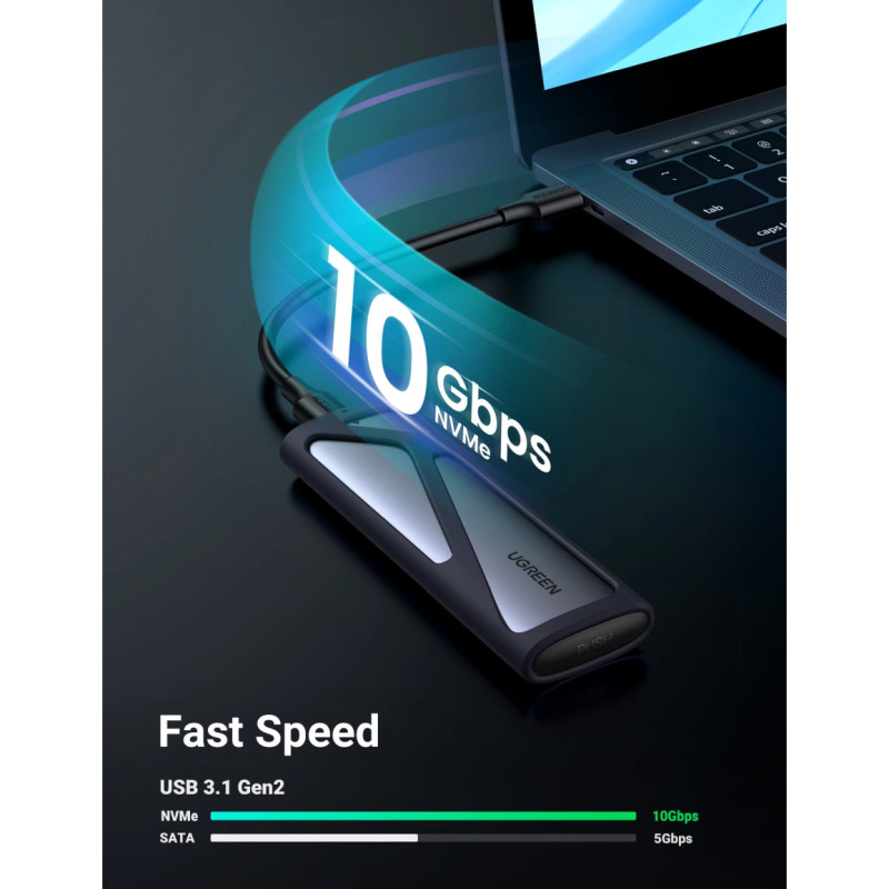 UGREEN vanjsko kućište, SSD M.2 NVMe (2230-2280) M-Key, USB-C