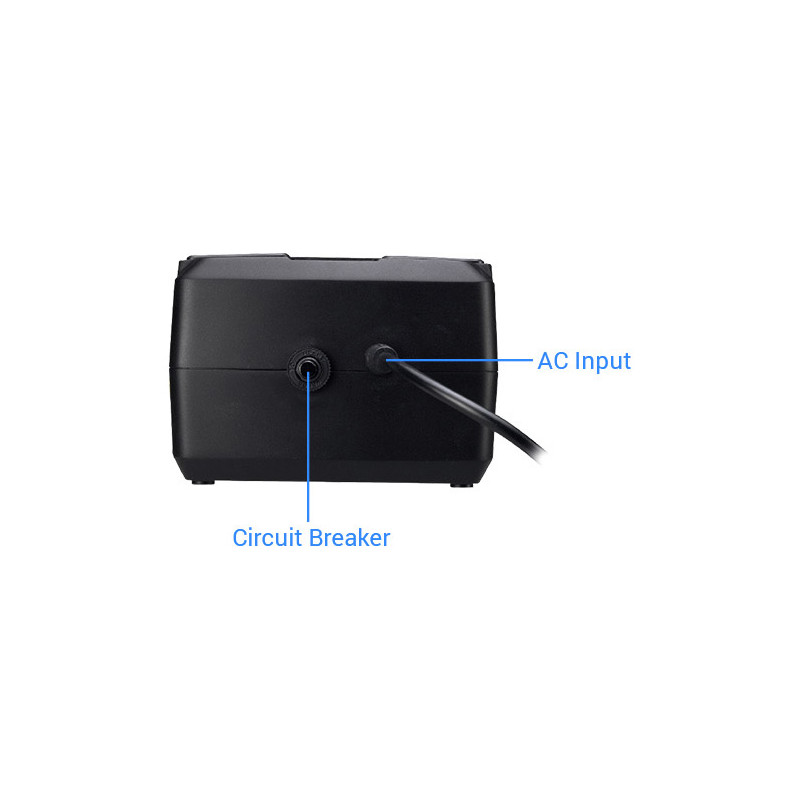 Alternative view of Fortron Source UPS NanoFit 600VA/300W, Offline, 2×USB, 6×Schuko, 1×4.5Ah