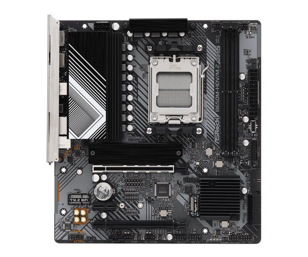 Asrock MB B650M-HDV/M.2, S.AM5, 2xDDR5/7200(OC), PCIe 4.0, 2.5 G-LAN, HDMI/DP, USB-C, mATX
