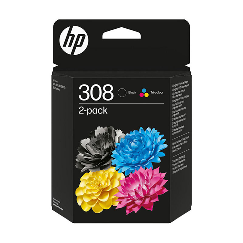 Tinta HP No.308 Black/Tri-Color Combo 2-pack, original