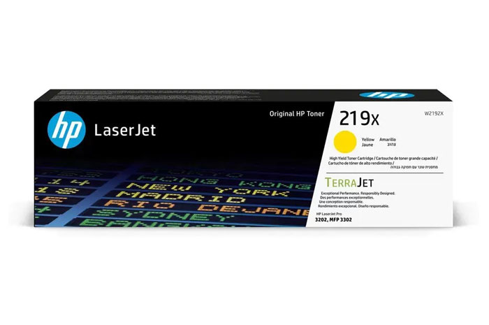 Original Toner Yellow HP Color LaserJet Pro 3202, 3302 (219X W2192X)
