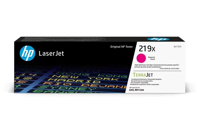 Original Toner Magenta HP Color LaserJet Pro 3202, 3302 (219X W2193X)