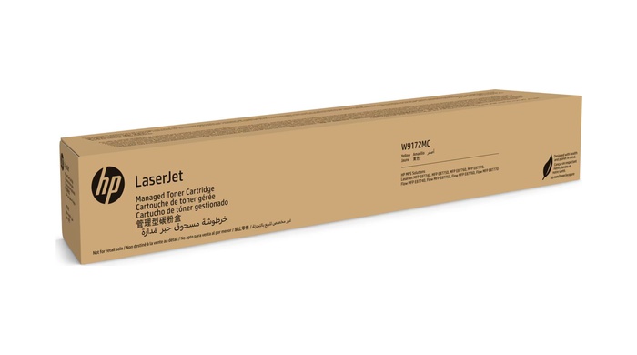 Original Toner Yellow HP W9172MC Color LaserJet Managed MFP E877dn, E87740, E87750, E87760, E87770