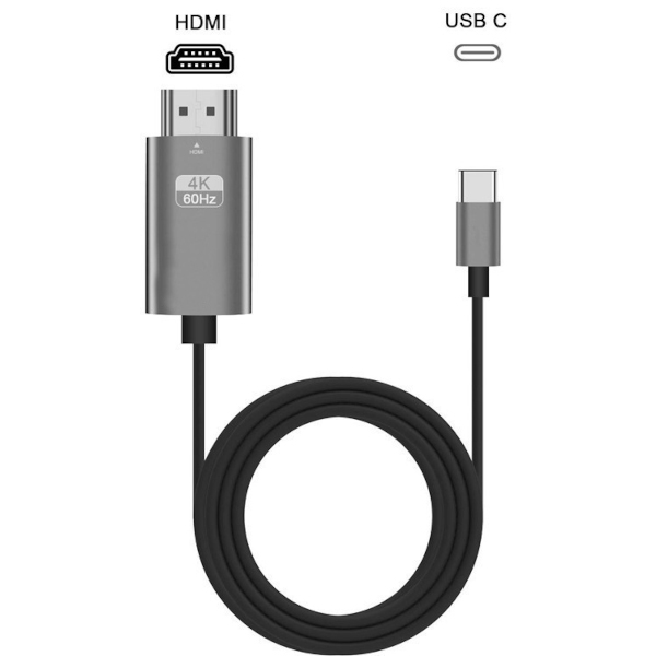 Asonic USB Tip C na HDMI kabel, 2m, 4K-60Hz