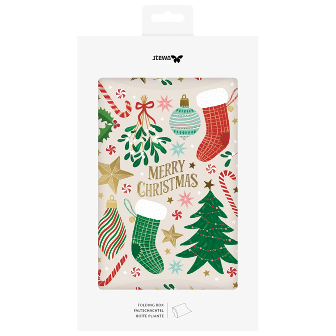 Kutija-etui ukrasna kartonska pk3  X-mas 16x18cm Stewo 5056 98
