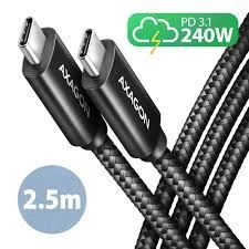 CC USB CM 2.0 <> USB CM, 2,5m, Crna, HQ, BUCM2-CM25AB