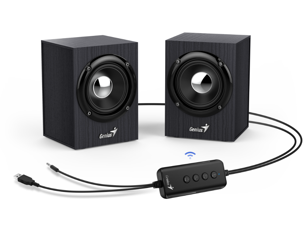 Genius zvučnici SP-HF385BT 4W Bluetooth, 3,5mm, USB, crni