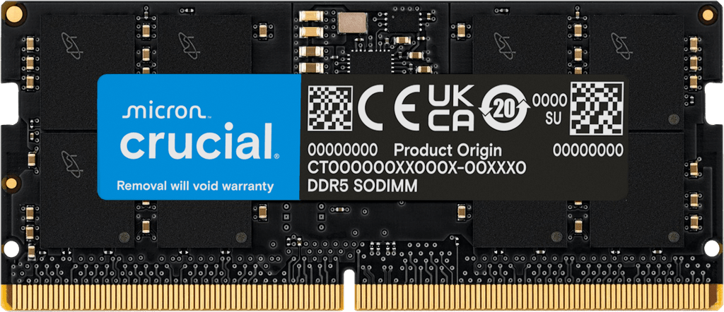 Crucial SO-DIMM 32GB DDR5 5600MHz, CL46 1.1V