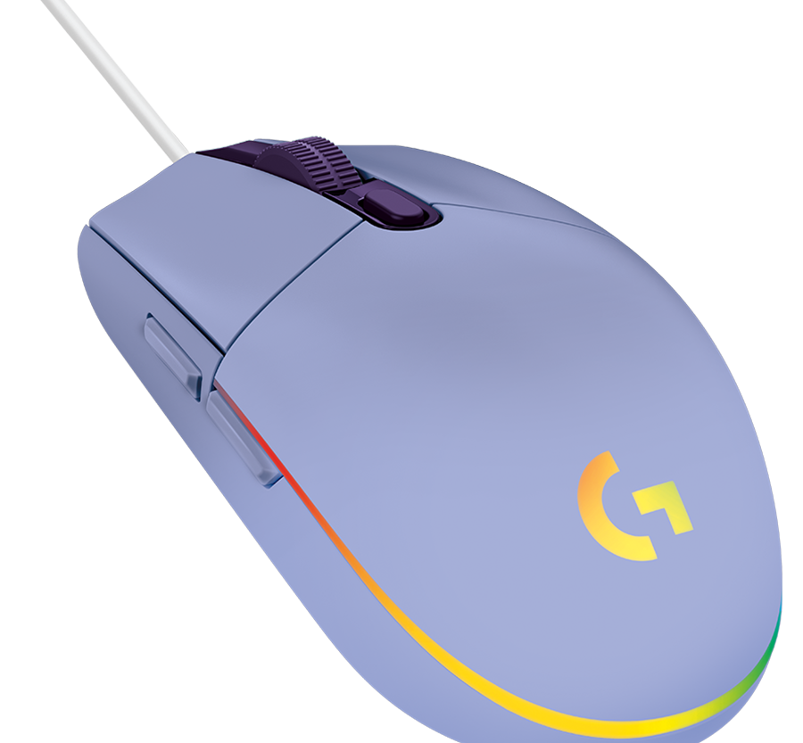 Alternative view of LOGITECH G102 LIGHTSYNC Corded Gaming Mouse - LILAC - USB - EER