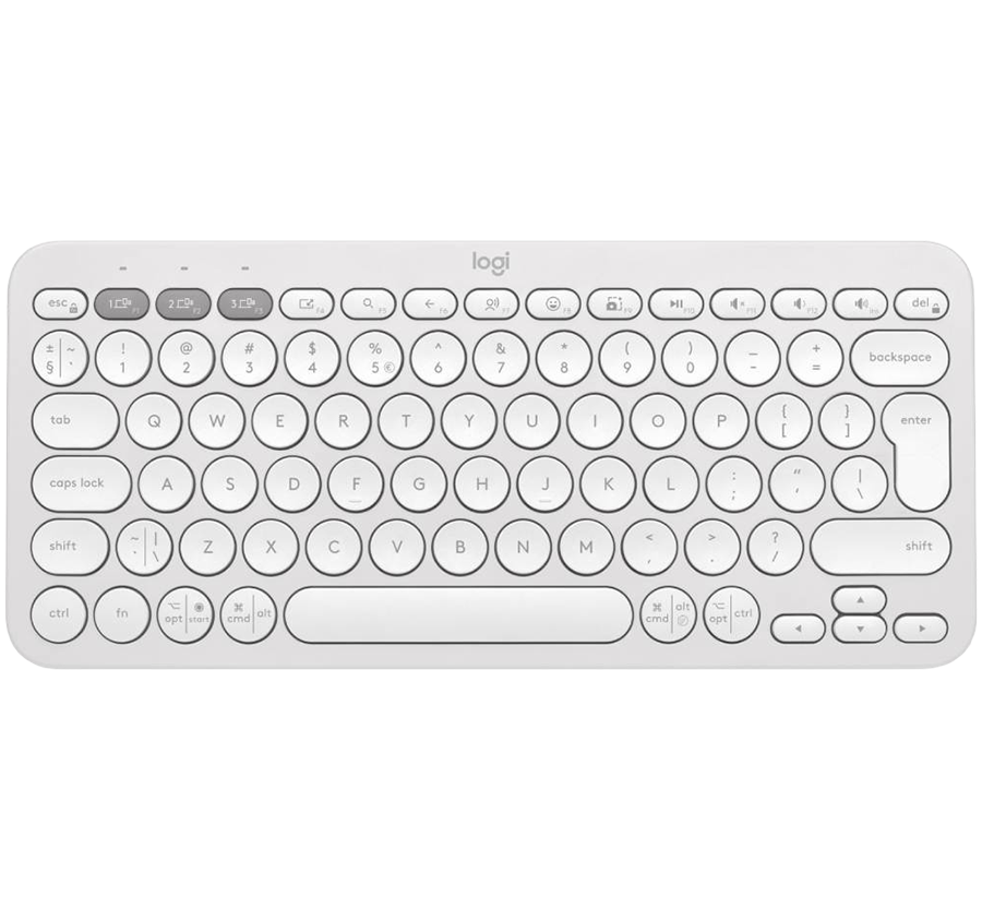 LOGITECH K380S Multi-Device Bluetooth Keyboard - TONAL WHITE - Croatian layout