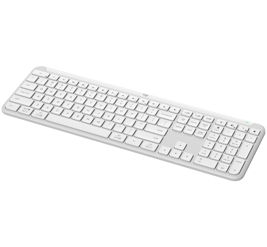 Alternative view of LOGITECH SIGNATURE SLIM WIRELESS KEYBOARD K950 - OFF WHITE - 2.4GHZ/BT - Croatian layout