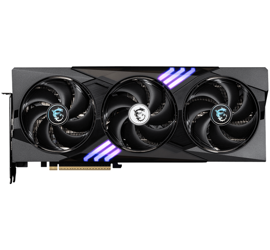 Alternative view of MSI - NVIDIA GeForce RTX 5070 12G GAMING TRIO OC 12GB GDDR7 PCI Express Gen 5 Graphics Card - Black