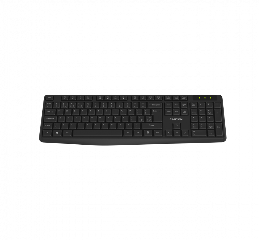 Keyboard KB-W01 EN/AD Wireless Black