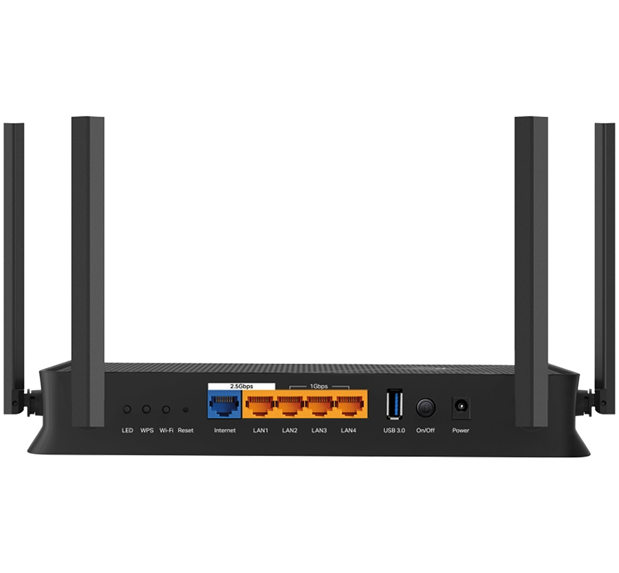 Alternative view of TP-LINK Archer BE230 Hot Buys BE3600 Dual-Band Wi-Fi 7 Router, Wi-Fi speeds up to 3.6Gbps, Ports: 1× 2.5 Gbps WAN port, 1× 2.5 Gbps LAN port and 3× 1 Gbps LAN ports