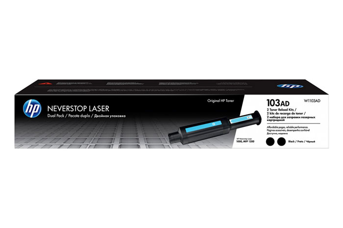 Original Toner Black HP Neverstop Laser 1000, 1200 MFP (103A W1103AD) (DWUPAK)