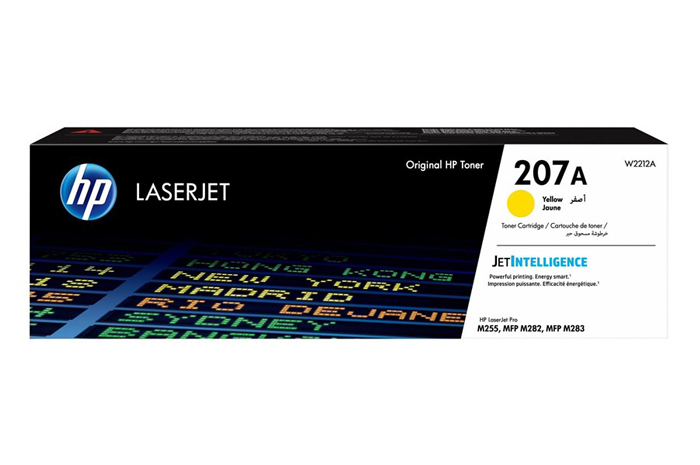 Original Toner Yellow HP Color LaserJet Pro M255, MFP M282, MFP M283, M283 (207A W2212A)