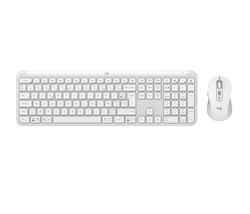 Logitech tipkovnica i miš MK950 Signature Slim Combo, Off White