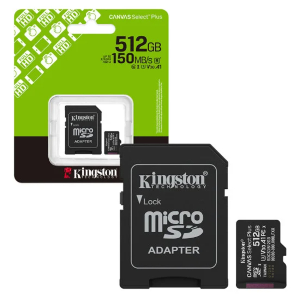 Kingston Canvas Select Plus G3 512GB microSD memorijska kartica