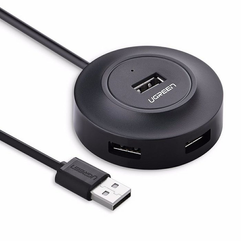 UGREEN USB Hub USB 2.0 A, 4-portni, crni 1m