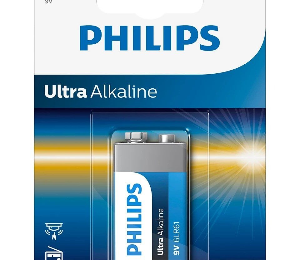 Philips baterija 6LR61E1B, 9V