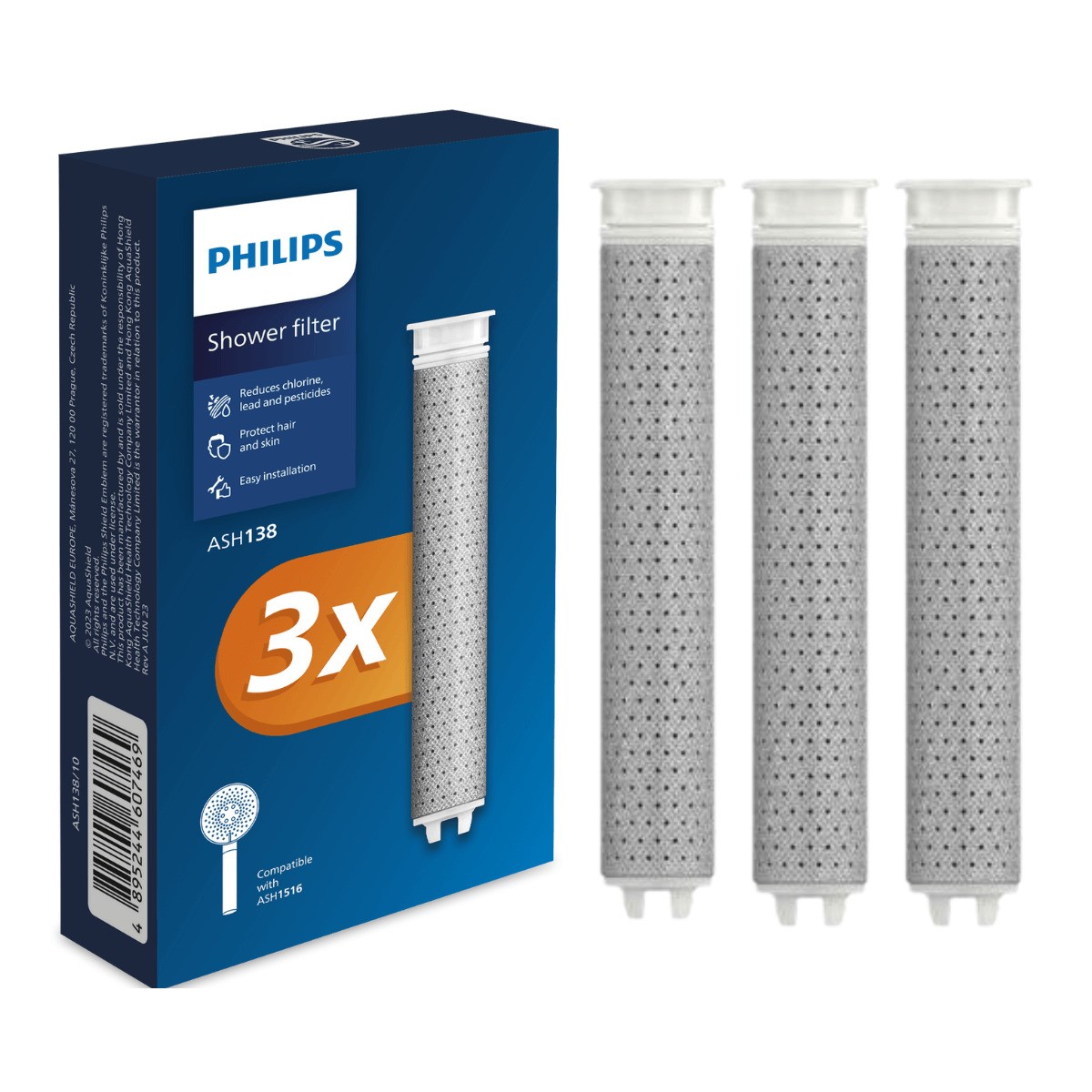 Philips ASH138 za tuš slušalicu 3pack filtera
