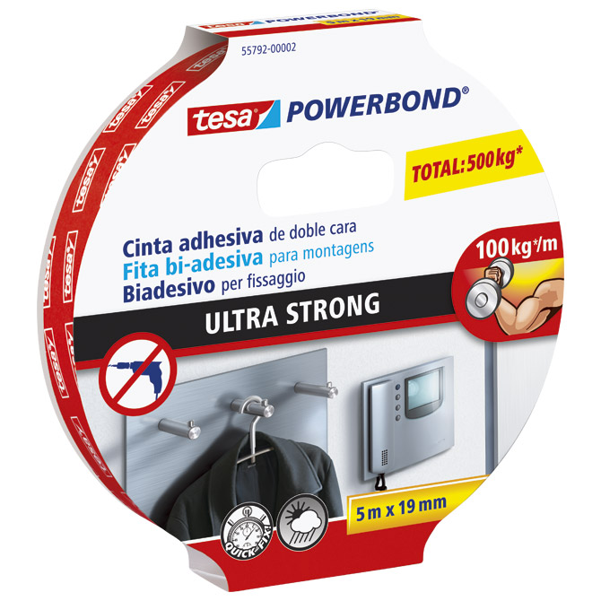 Traka ljepljiva obostrana 19 mm/5 m spužvasta Ultrastrong Tesa!!