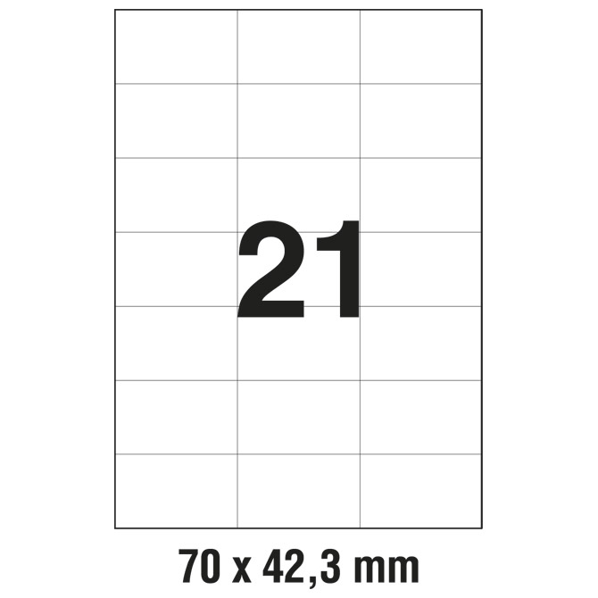 Etikete ILK  70x42,3 mm pk100L Zweckform 3652